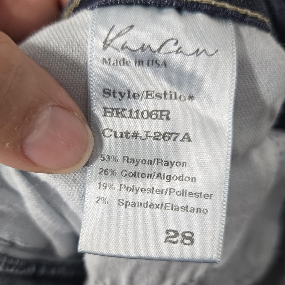Kancan Skinny Jeans Dark Wash Sz 28 - Picture 6 of 10